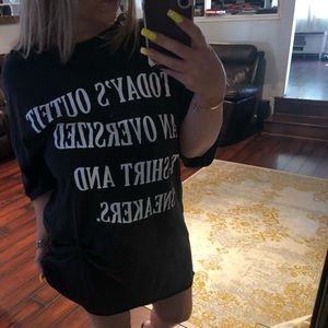 Zara oversized t shirt dress